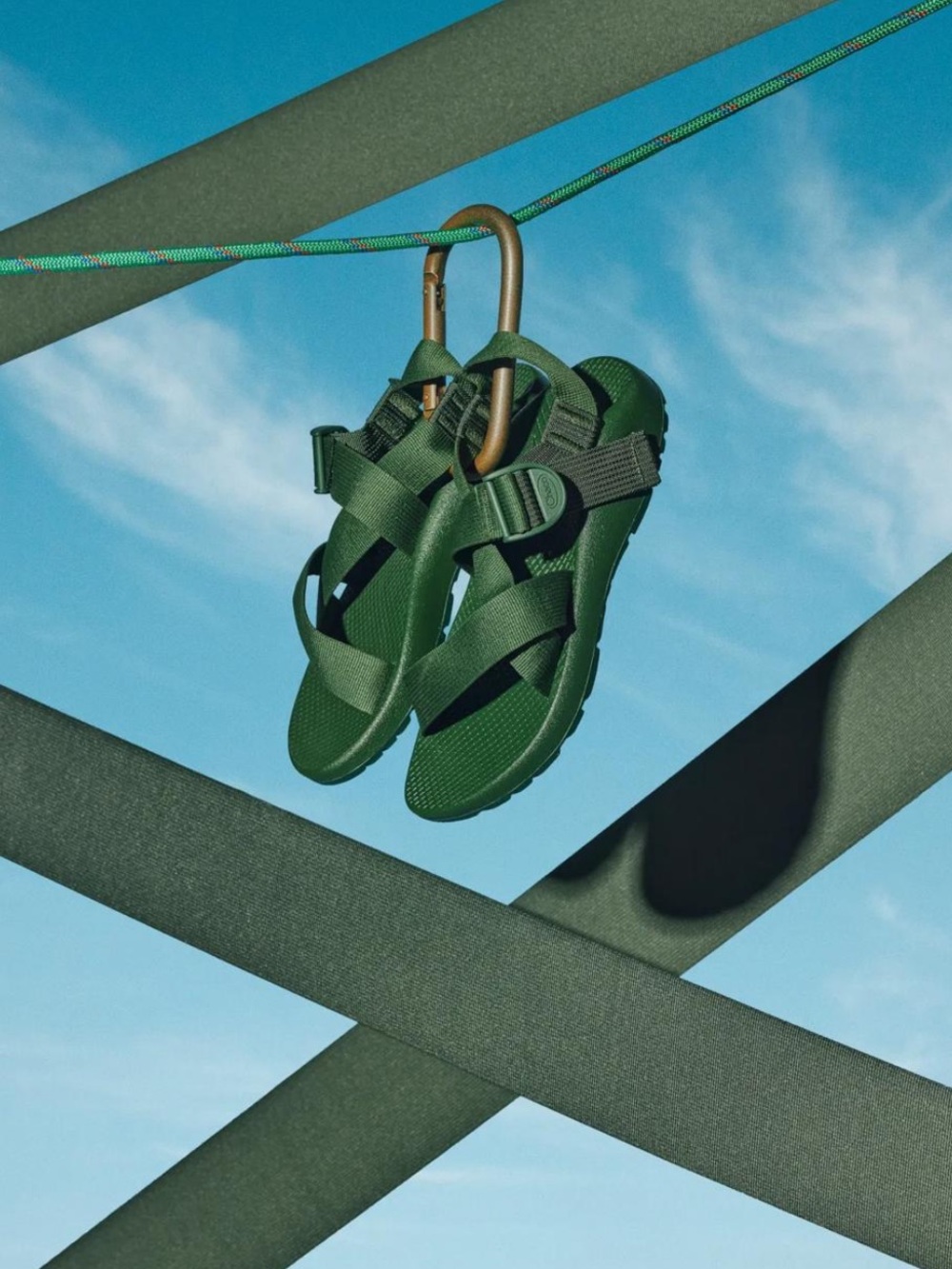 Chaco Mega Z/1 Wide-Strap Classic Sandal - Monochrome in Ivy New without Box - Picture 4 of 9